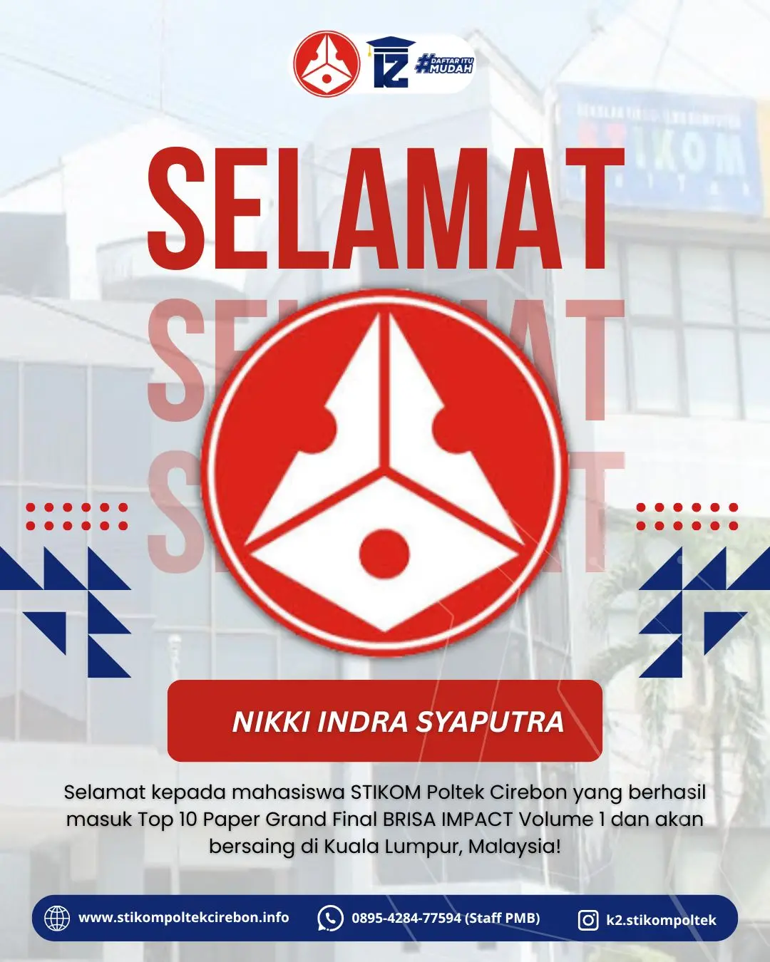 Mahasiswa STIKOM Poltek Cirebon Lolos Top 10 BRISA IMPACT Volume 1